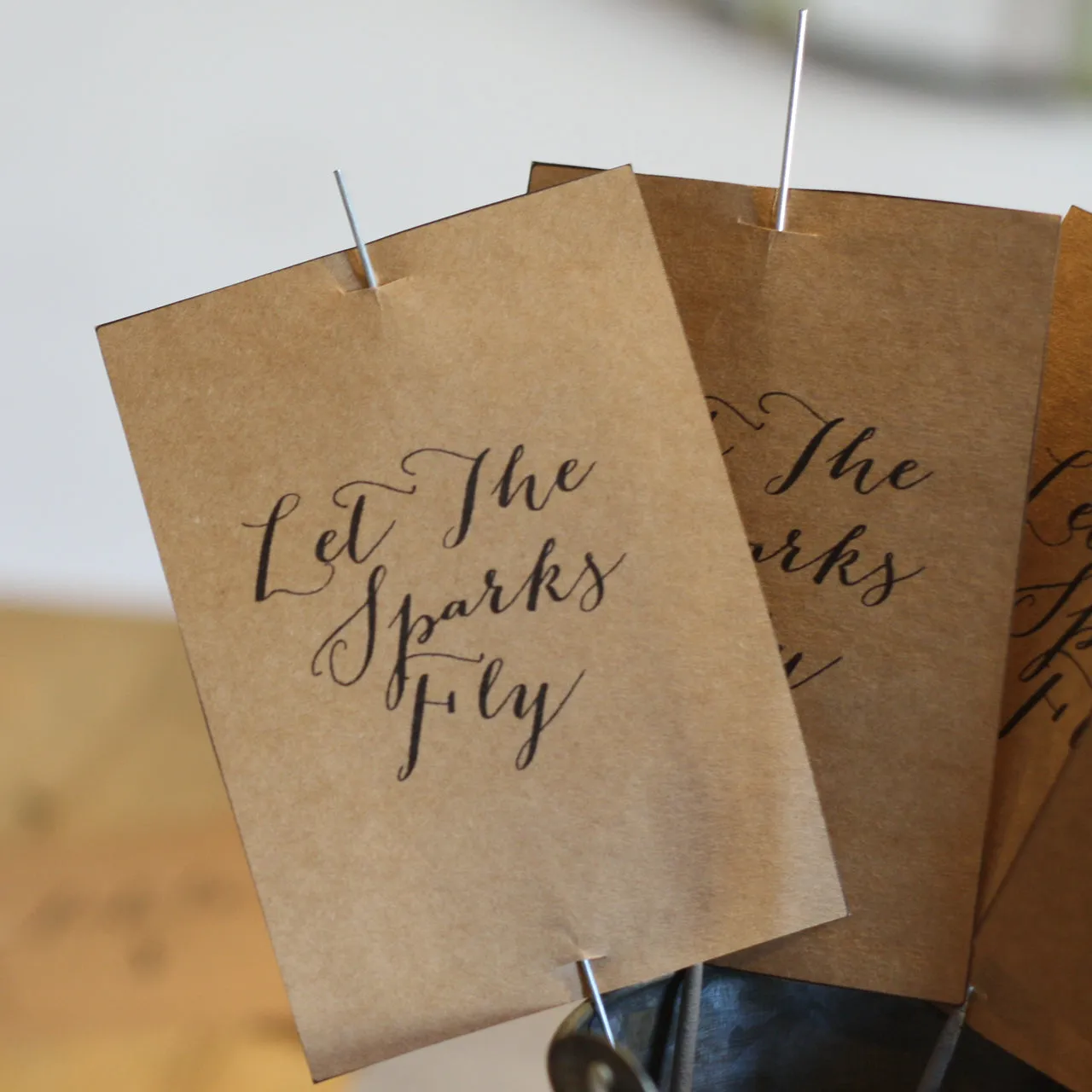 Printable: Let The Sparks Fly Sparkler Tags (personalised)