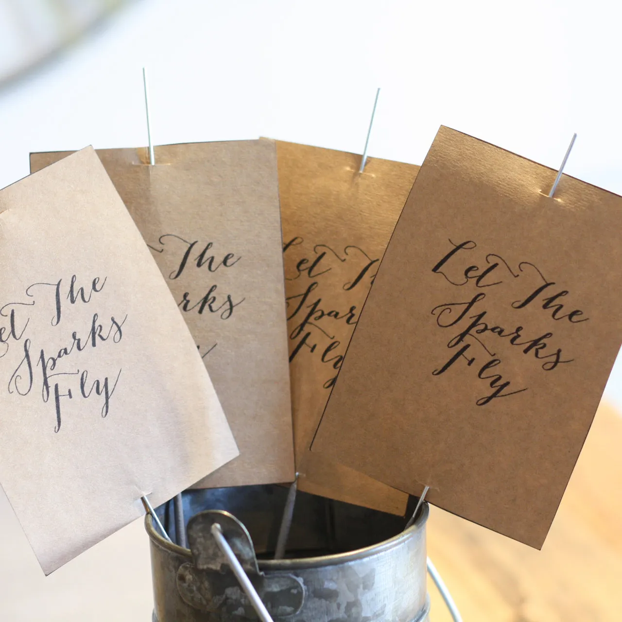 Printable: Let The Sparks Fly Sparkler Tags (personalised)