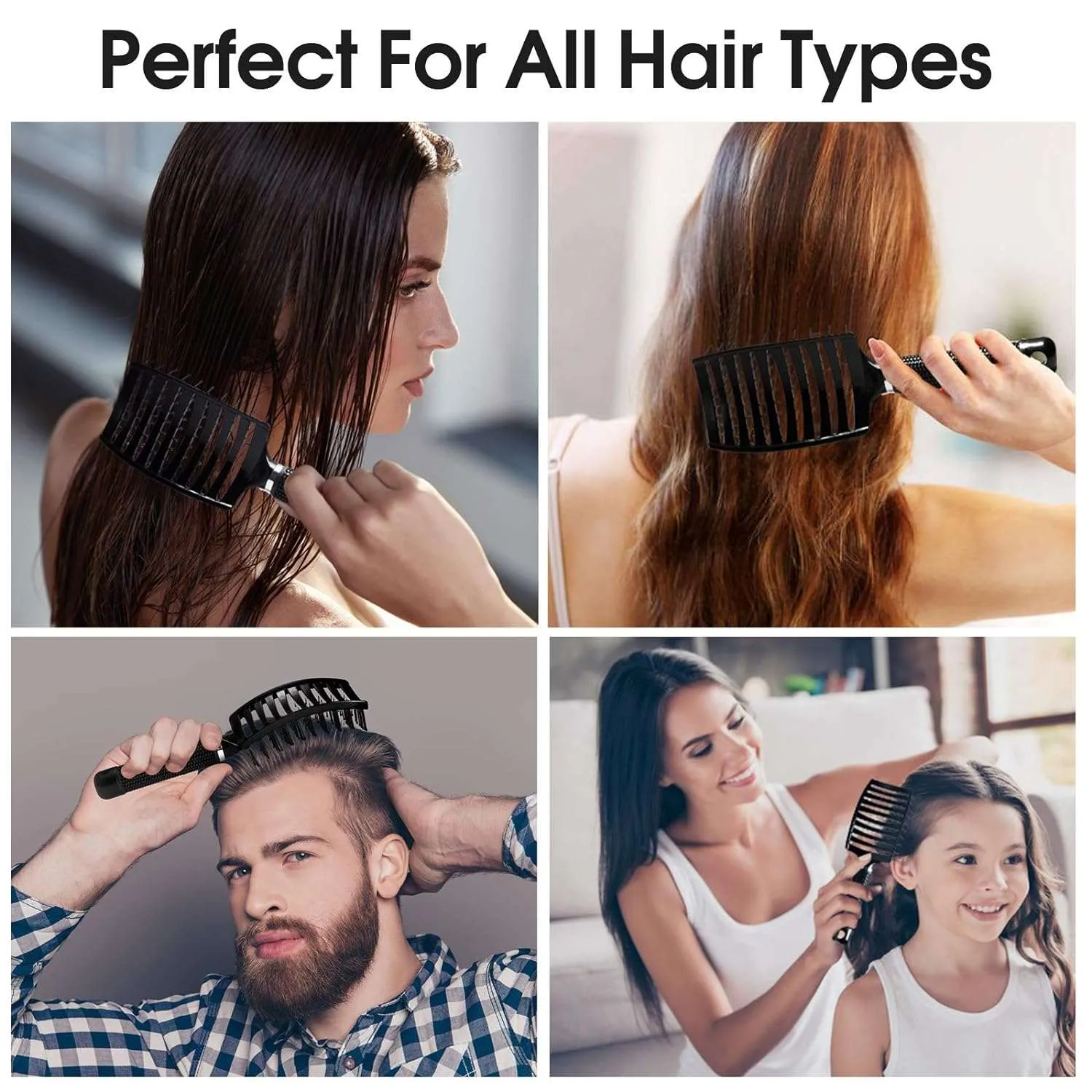 Professional Curved Vented Hairbrush