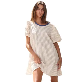 Puff Sleeve Pullover Dress