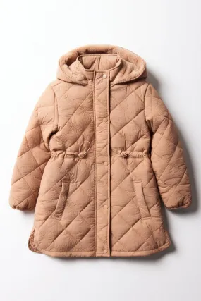 Quilted Coat Brown