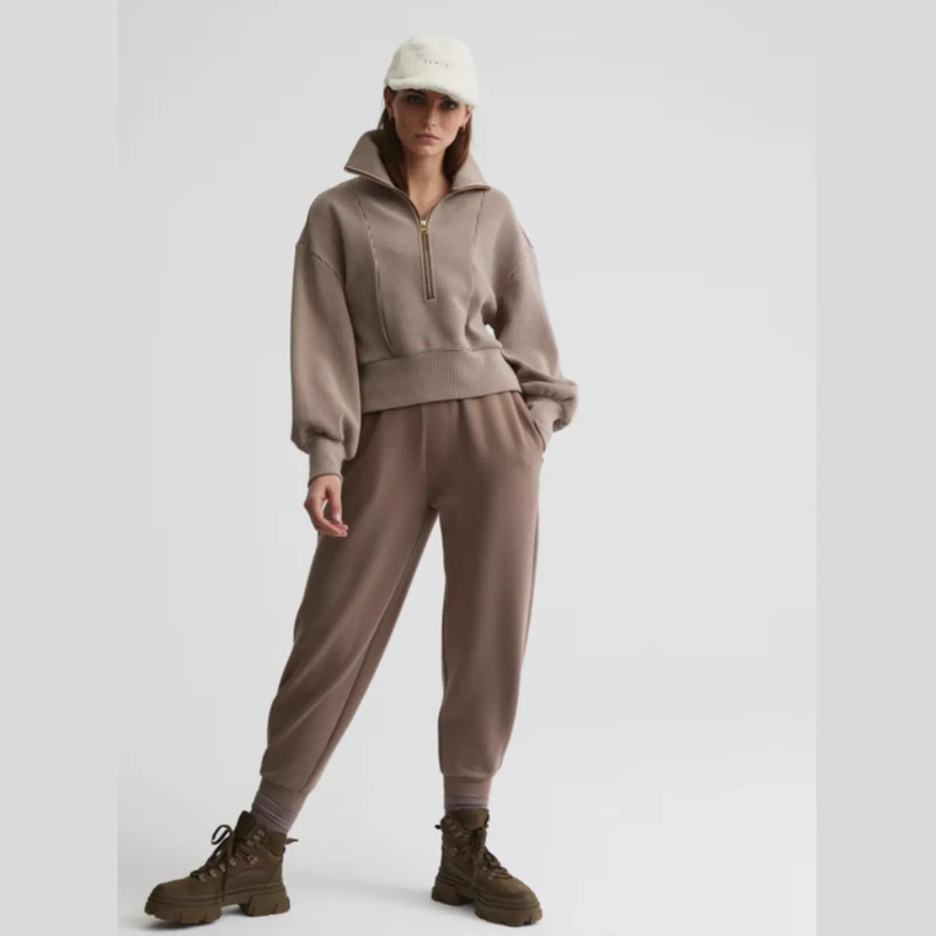 Ramona Half Zip 2.0 Taupe Sand