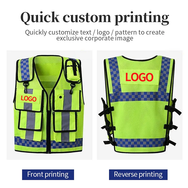 Reflective vest multi pocket for police(MJ-S35)