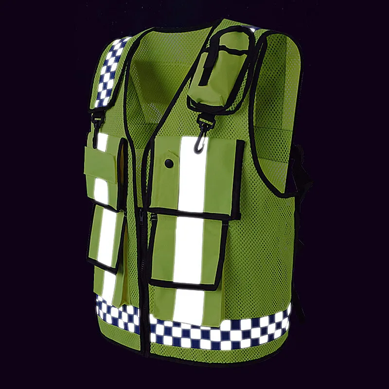 Reflective vest multi pocket for police(MJ-S35)