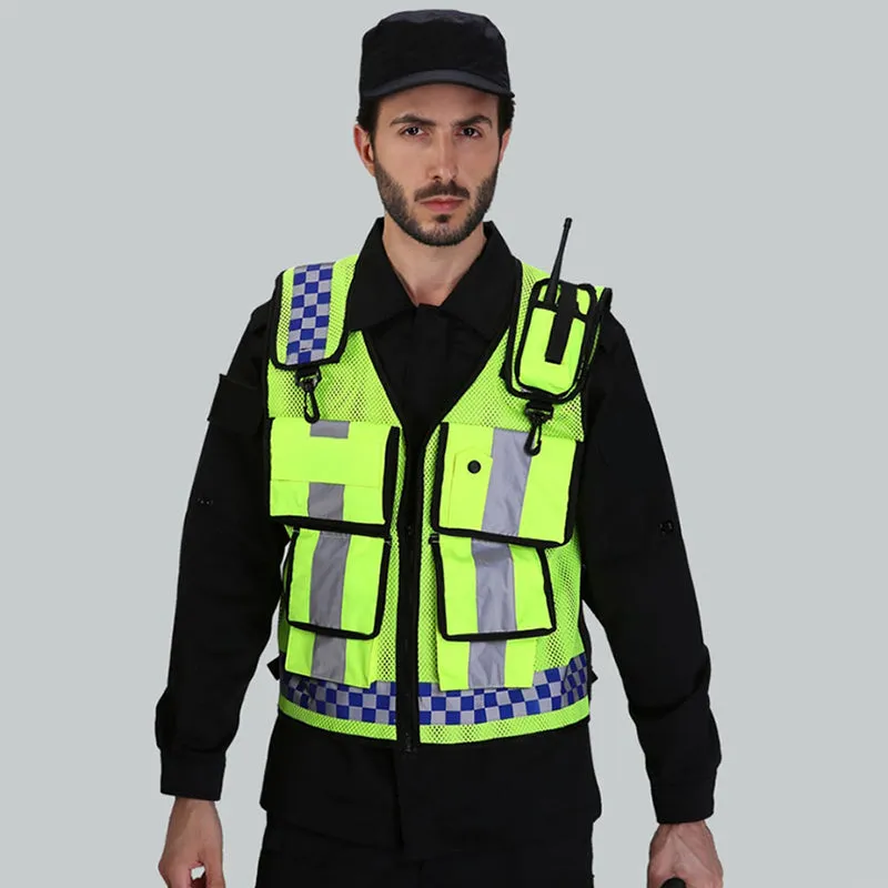 Reflective vest multi pocket for police(MJ-S35)