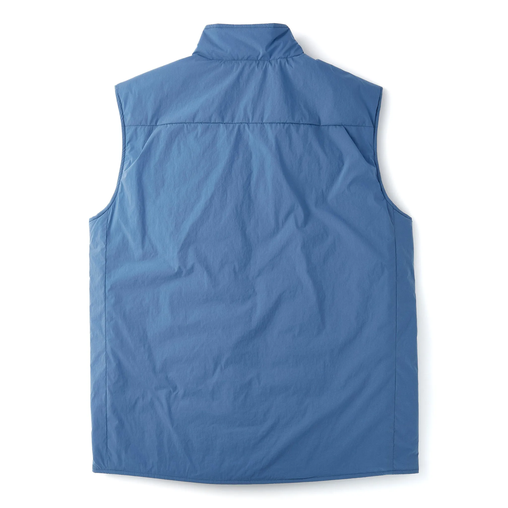 Reversible Insulated Vest in Dusty Blue