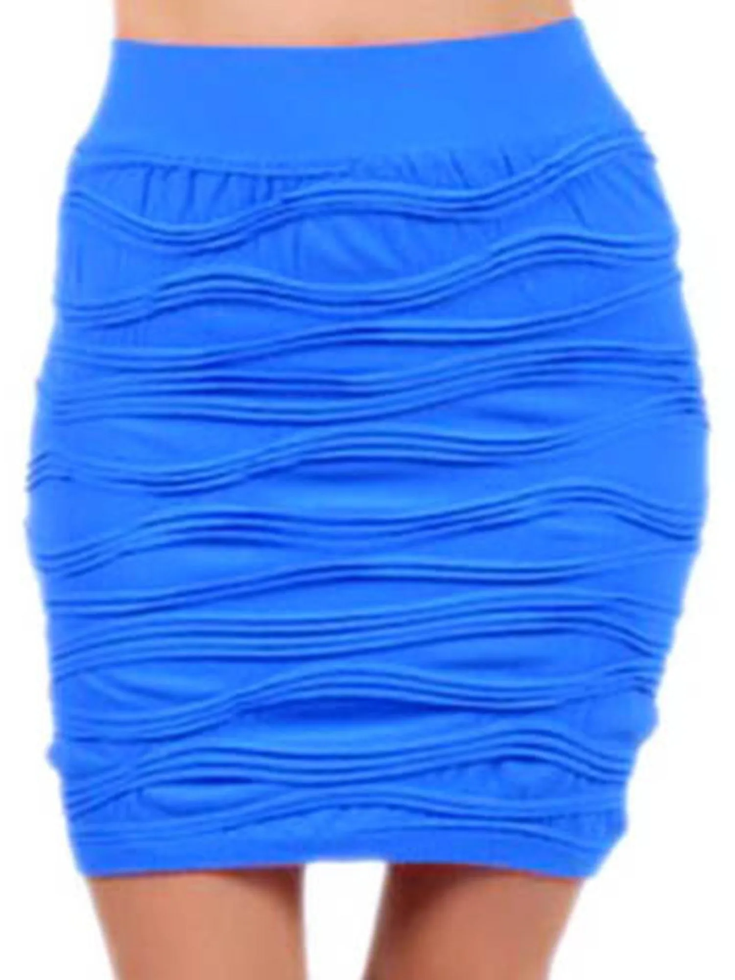 Ribbed Bodycon Pencil Mini Skirt