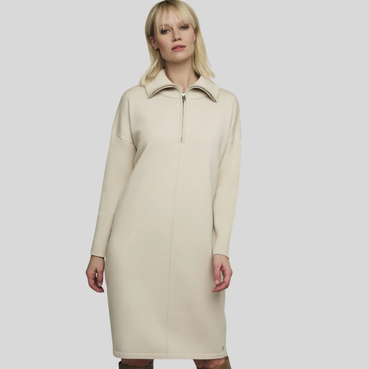 Rino & Pelle Banou Half-Zip Sweater Dress