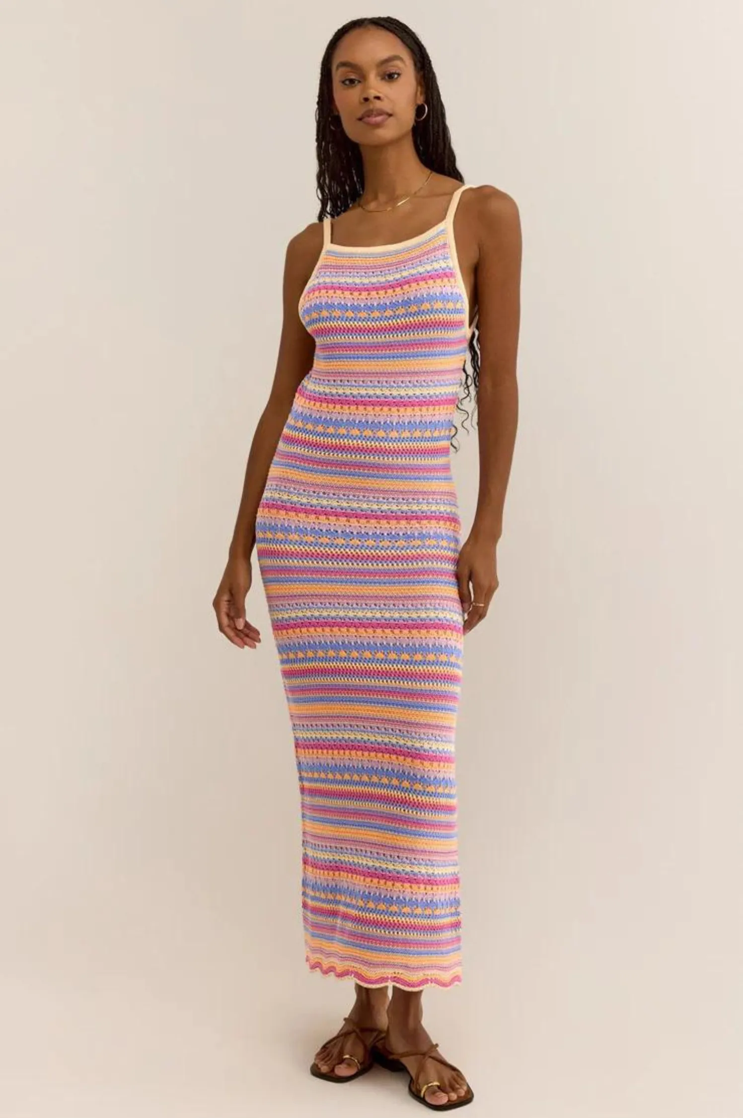 Santa Cruz Stripe Midi Dress