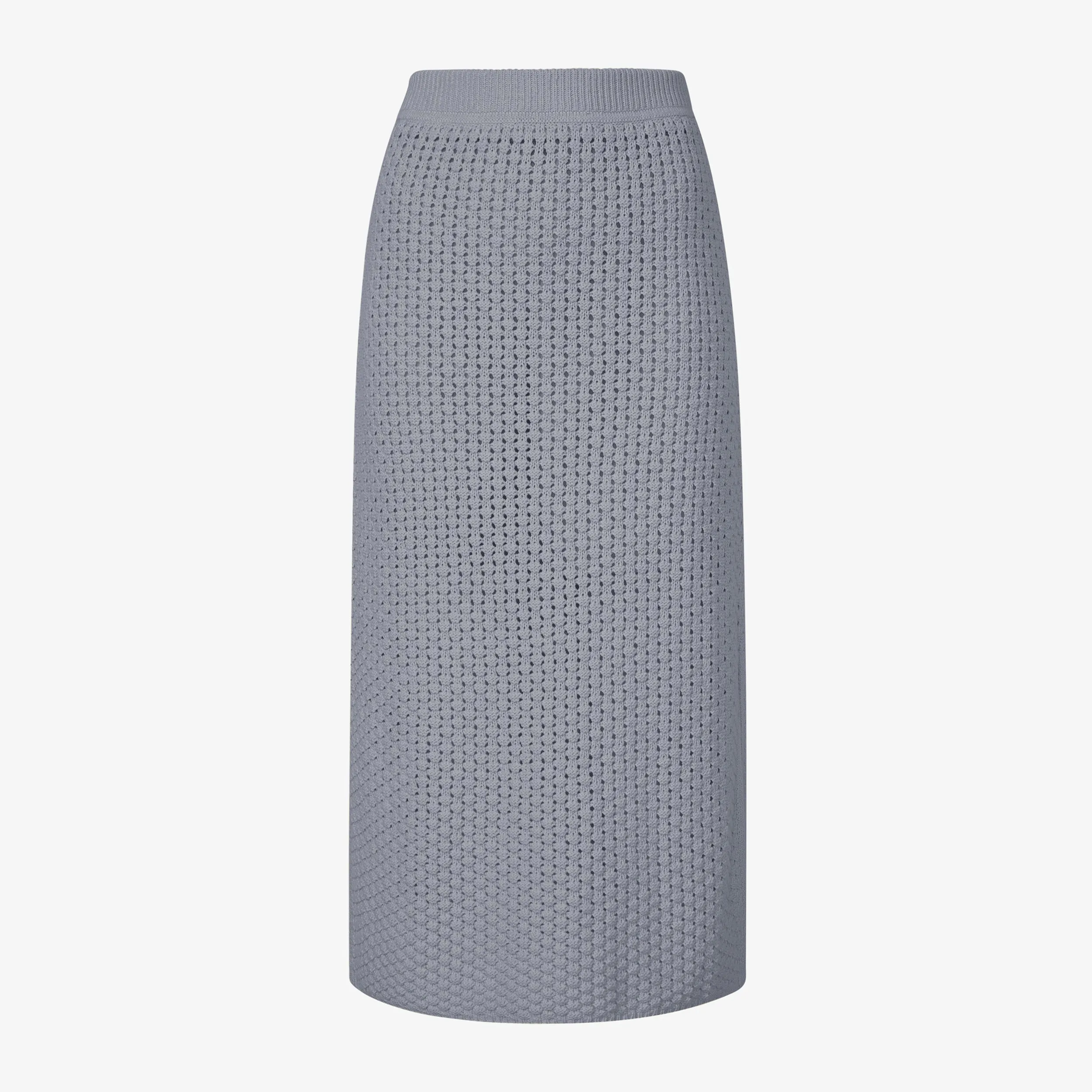 Senga Skirt - Popcorn Knit :: Flint Gray