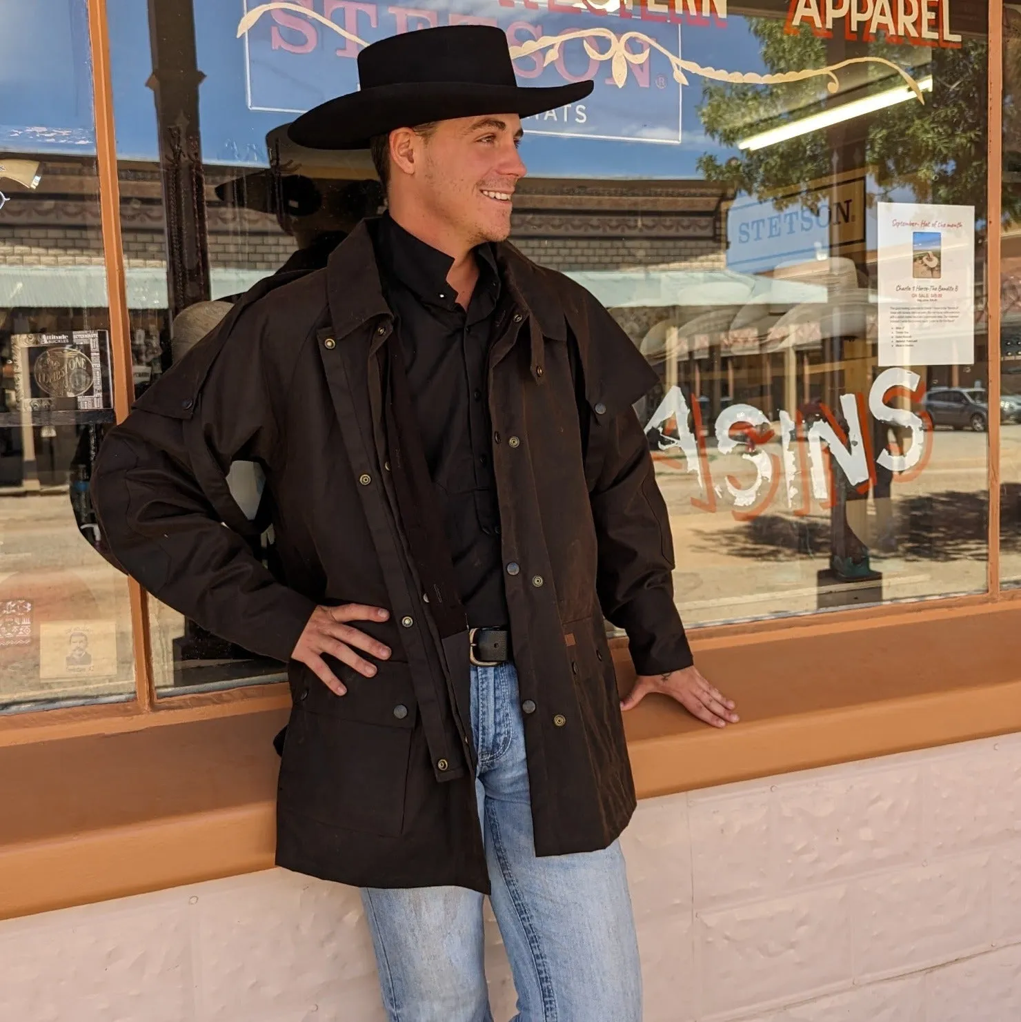 Short Oilskin, the "Bush Ranger Jacket" by Outback Trading Co 5008