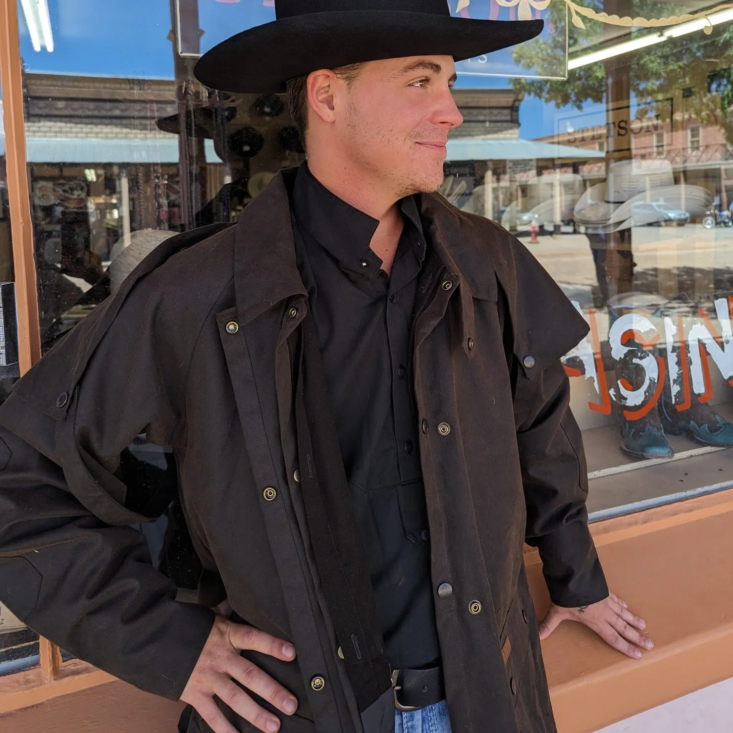 Short Oilskin, the "Bush Ranger Jacket" by Outback Trading Co 5008