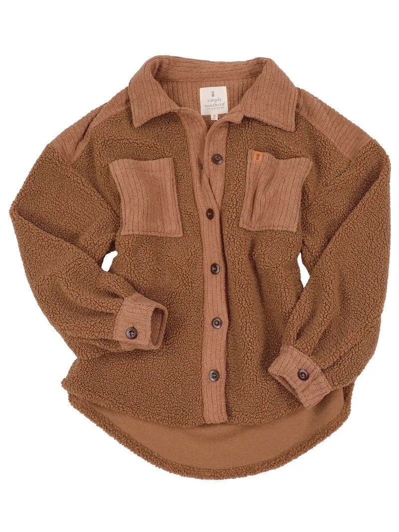 Simply Southern | Adult Soft Shacket | Brown