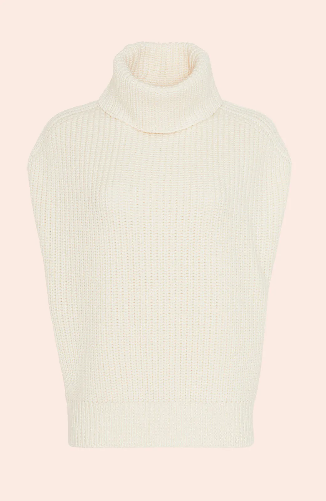 Sleeveless Turtleneck Sweater