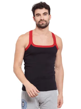 Sporto Men's 100% Cotton Gym Vest (Pack Of 2)