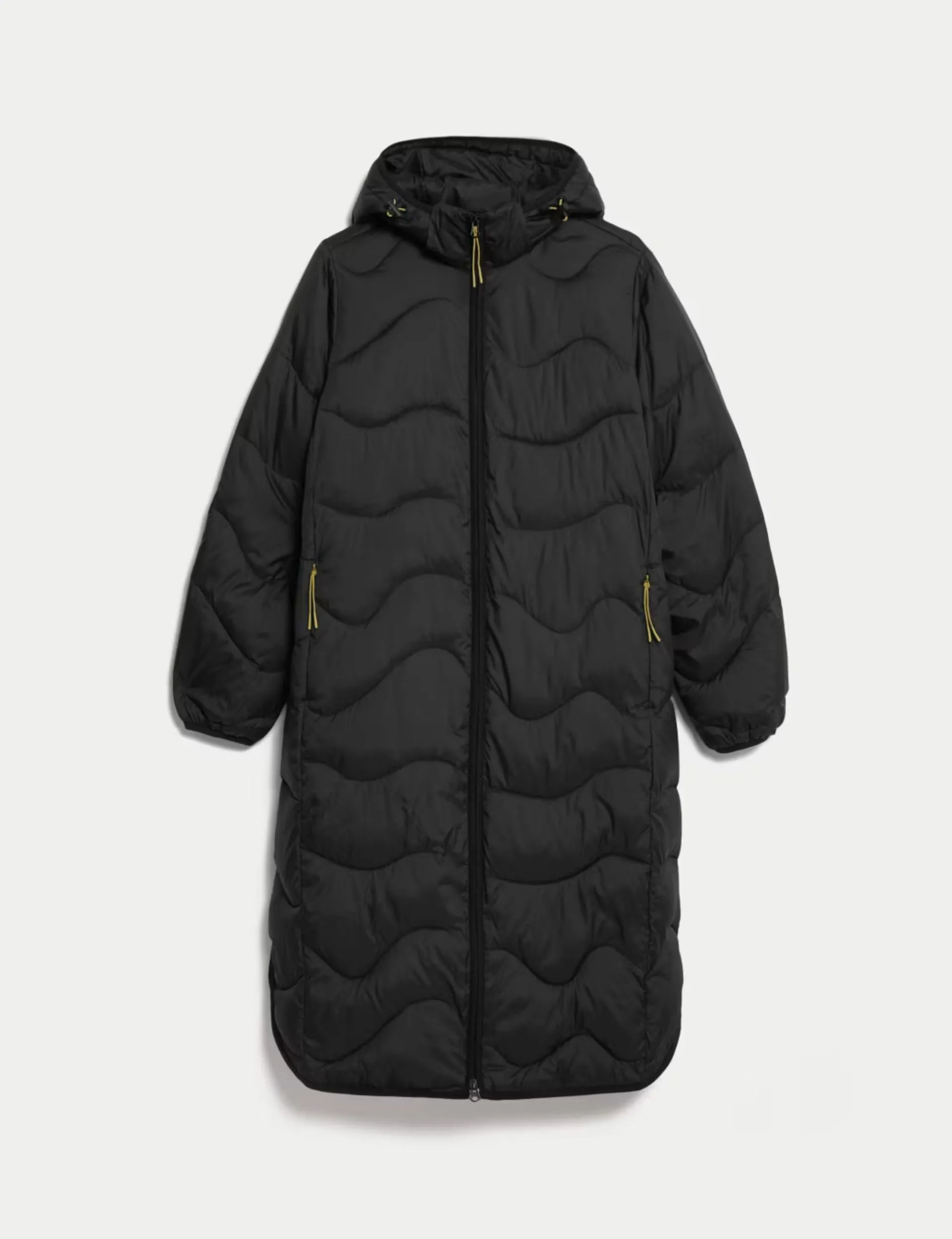 Stormwear Quilted Hooded Longline Puffer Coat - Black