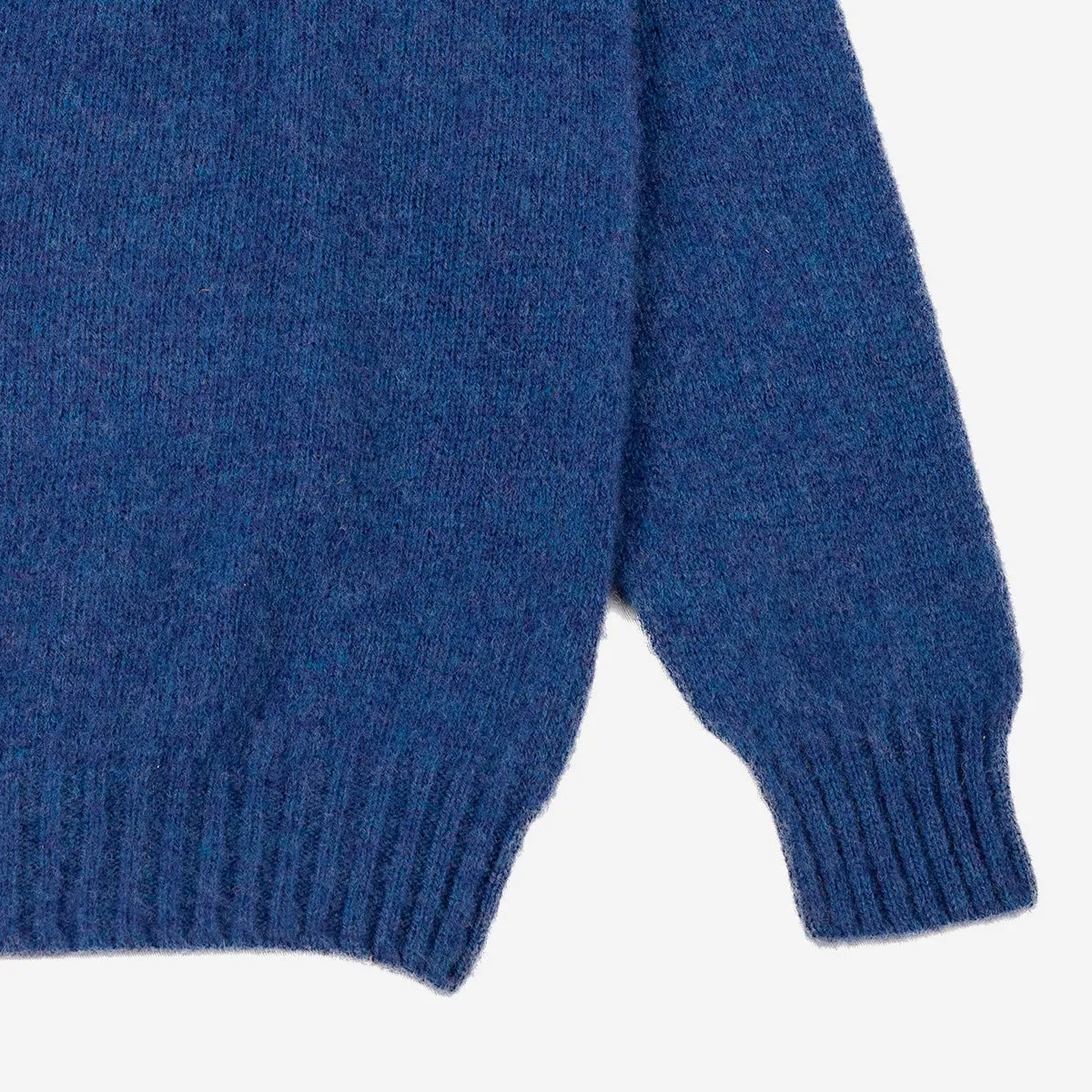 Supersoft Shaggy Wool Turtleneck - Ocean Force