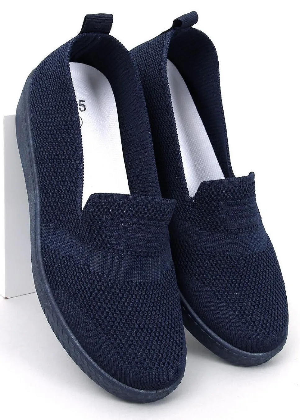 TEEK - Navy Blue Slip-On Fabric Loafers