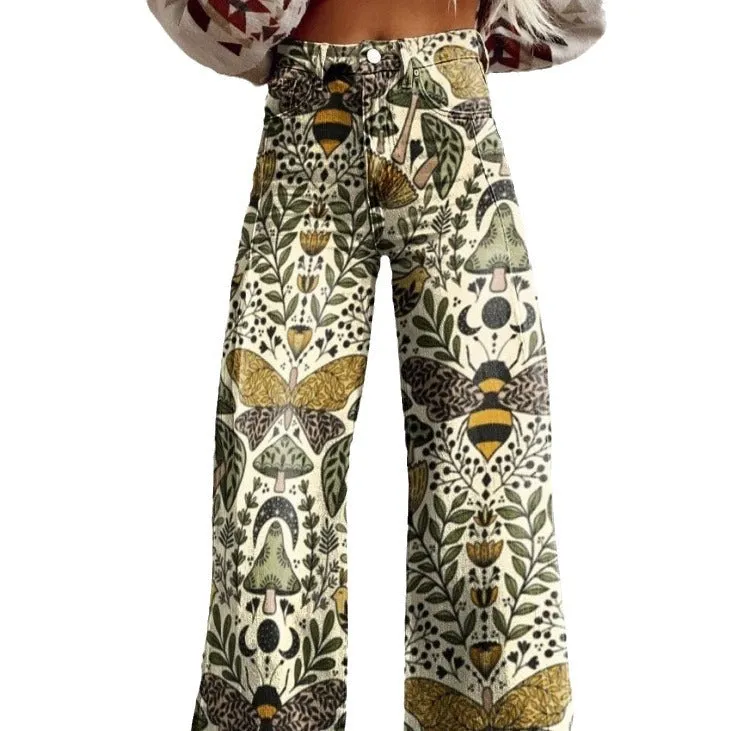 Toleet 90s fashion 2024 boho Women's Trousers Must Have Western Style Pants Trousers Women Flared Pants