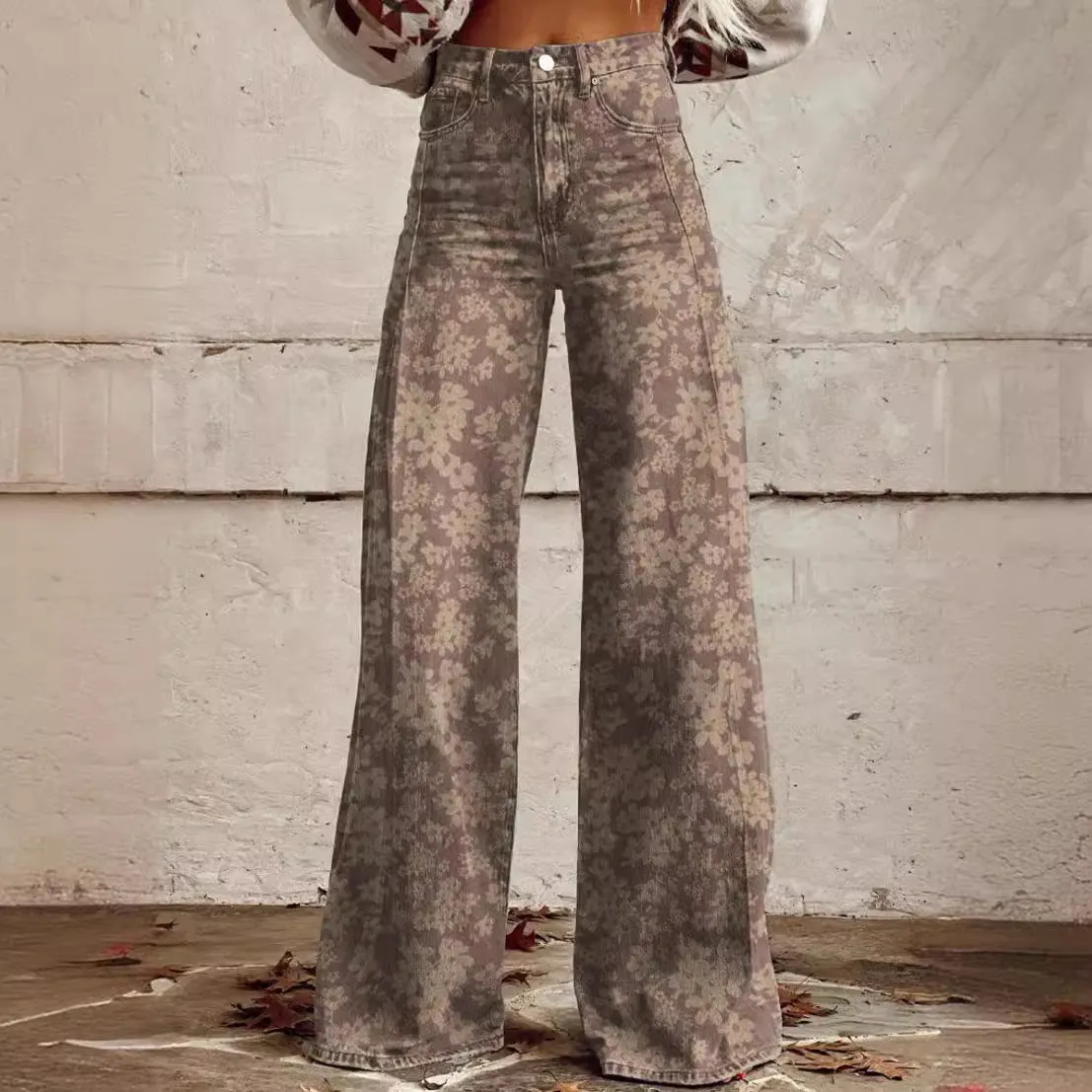 Toleet 90s fashion 2024 boho Women's Trousers Must Have Western Style Pants Trousers Women Flared Pants