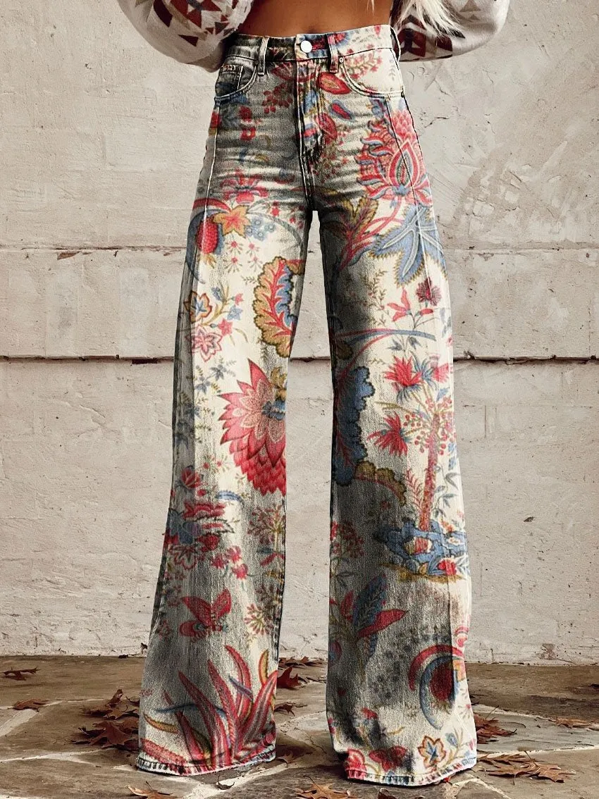 Toleet 90s fashion 2024 boho Women's Trousers Must Have Western Style Pants Trousers Women Flared Pants