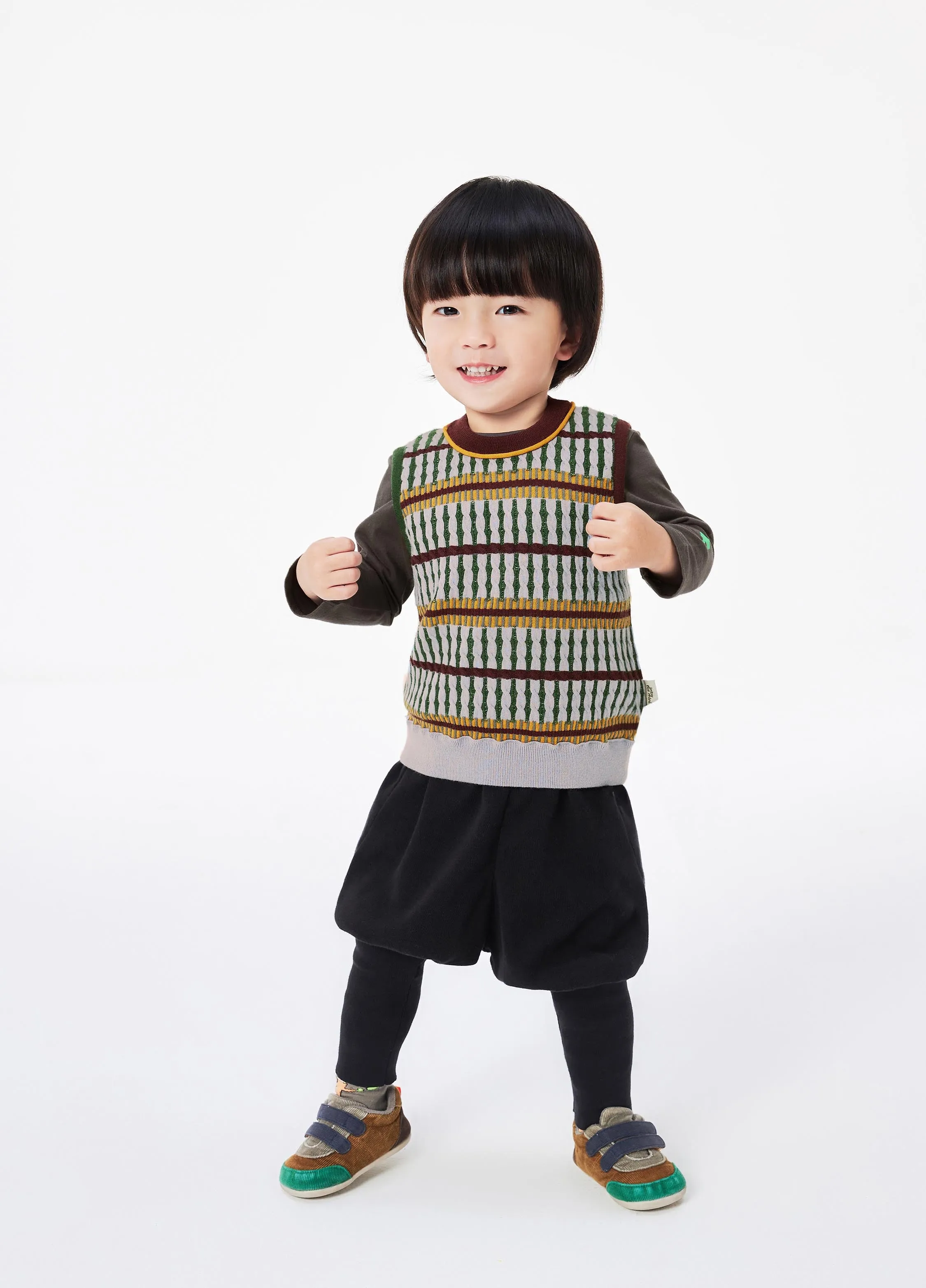 Vest / jnby for mini Stripped Knitted Vest