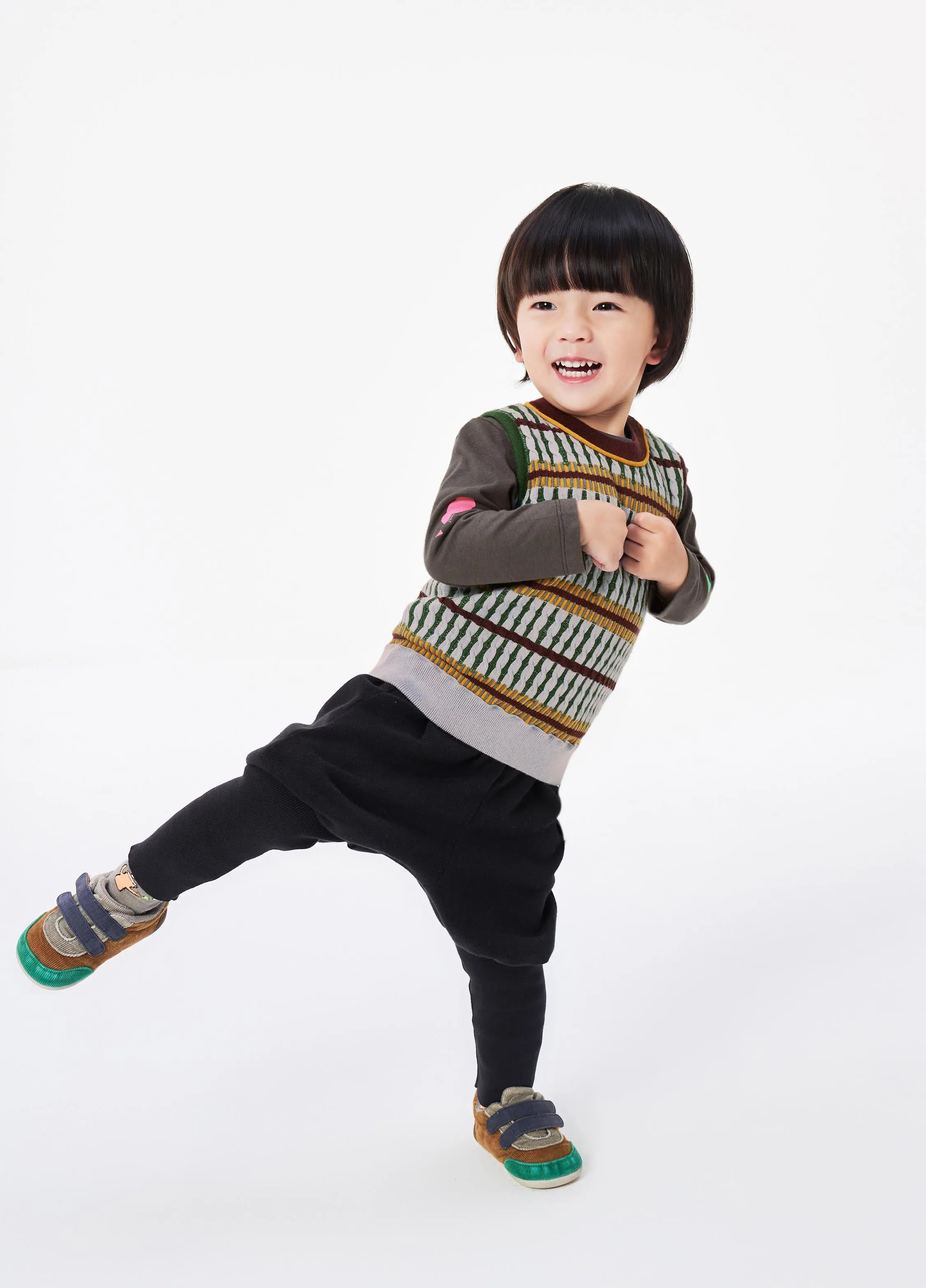 Vest / jnby for mini Stripped Knitted Vest