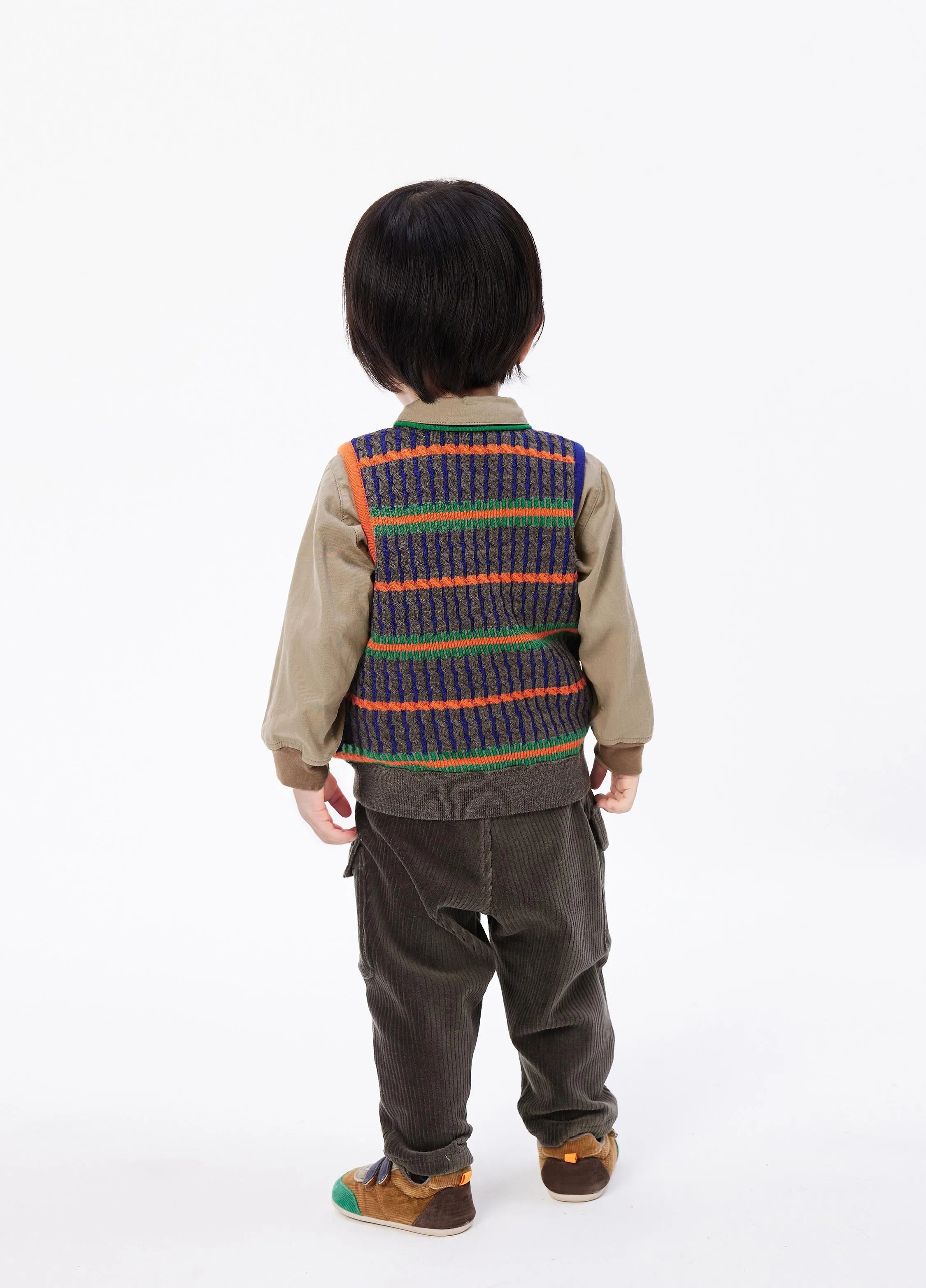 Vest / jnby for mini Stripped Knitted Vest