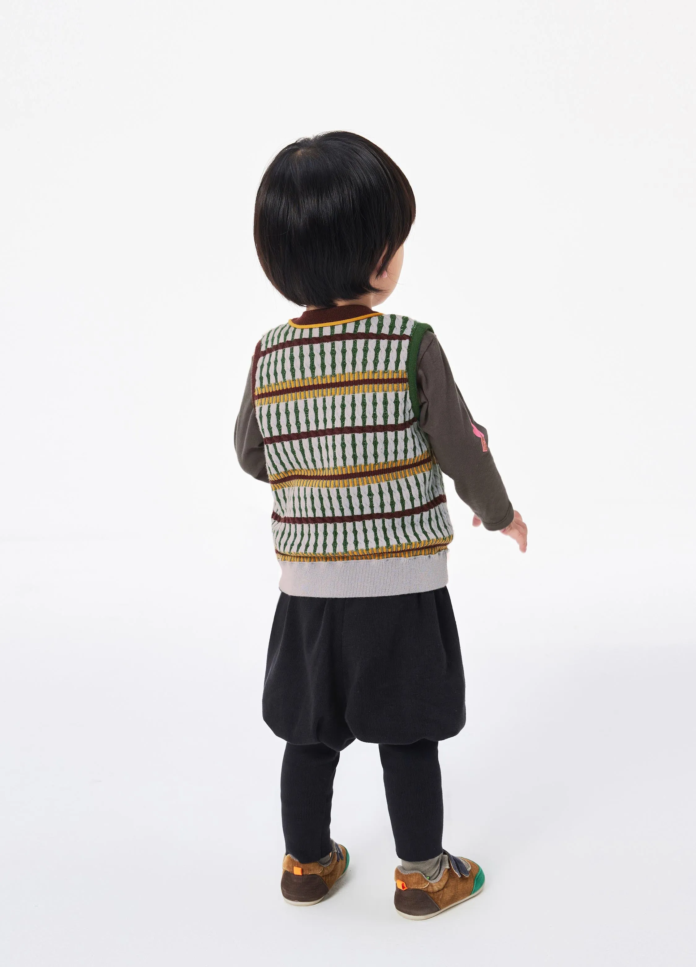 Vest / jnby for mini Stripped Knitted Vest