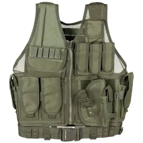 Vest, "USMC", with belt, OD green