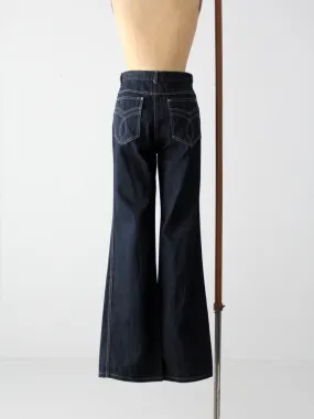 vintage 70s Yes wide leg denim jeans, 30 x 35