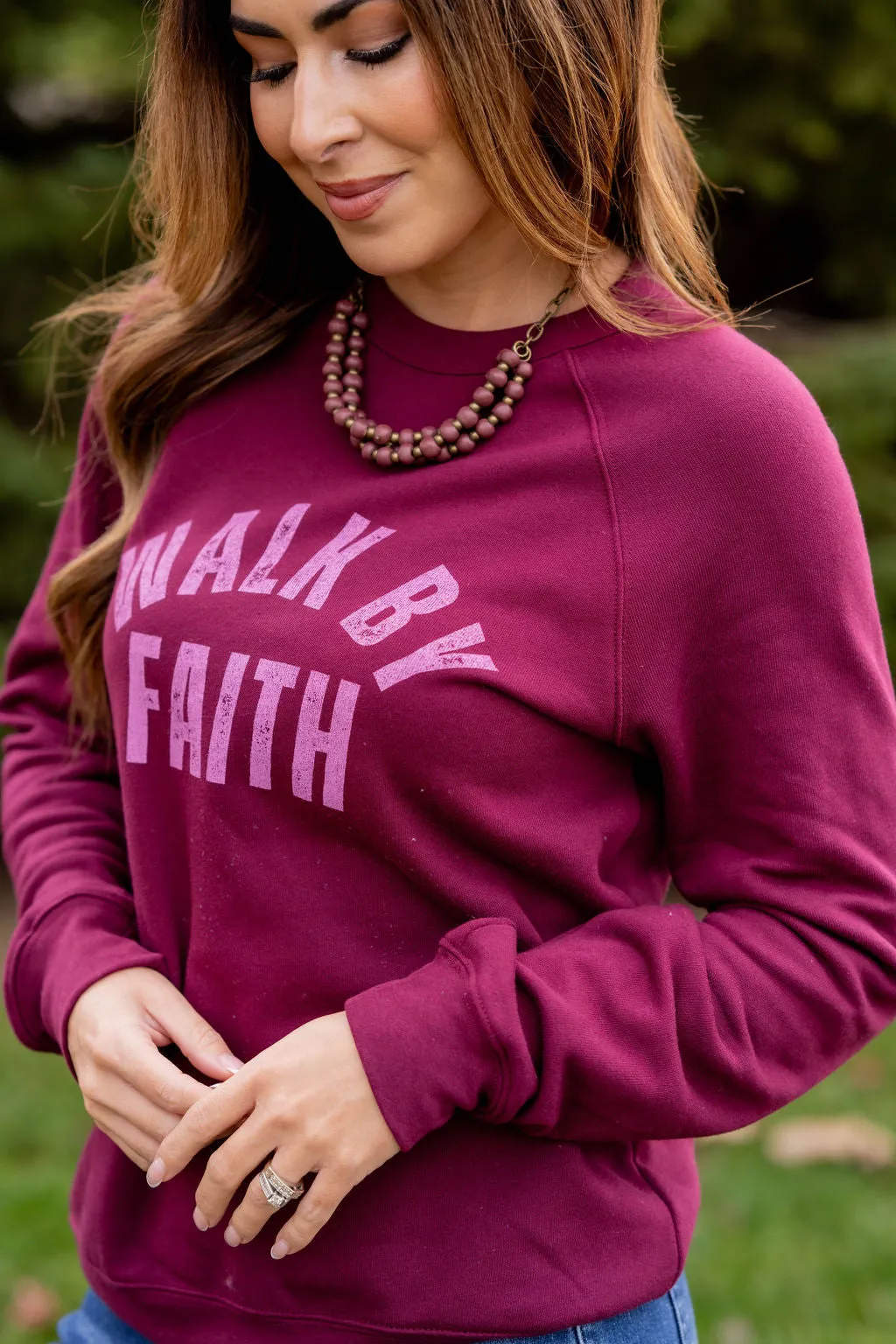 Walk By Faith Graphic Crewneck