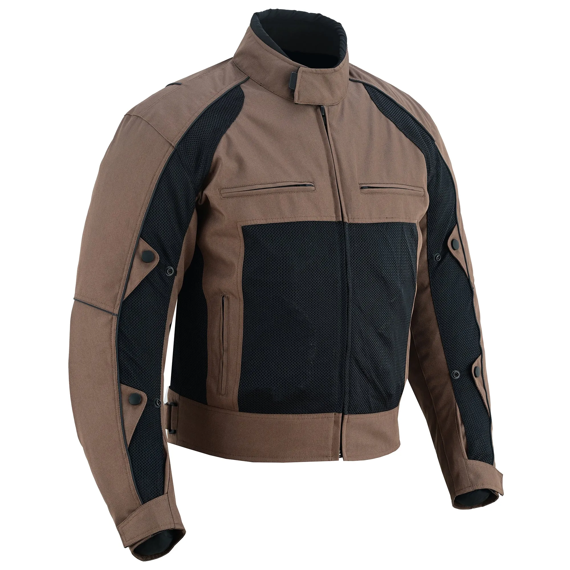 Warrior Gears® Air Mesh Motorbike Jackets for Men, Breathable Textile Motorbike Jacket with Removable Lining and CE Armours