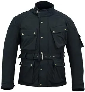 Warrior Gears® Protect Softshell Motorcycle Jacket Black  Wind-resistant