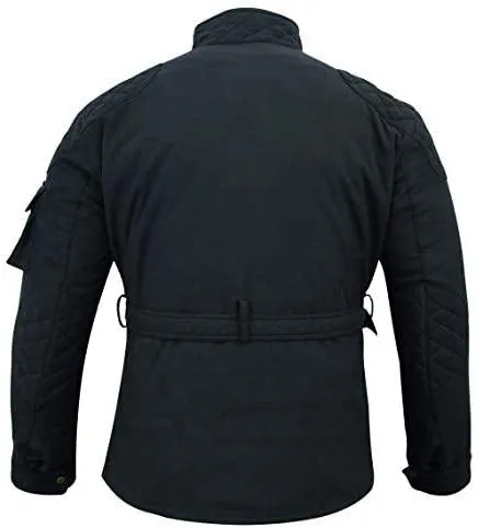 Warrior Gears® Protect Softshell Motorcycle Jacket Black  Wind-resistant