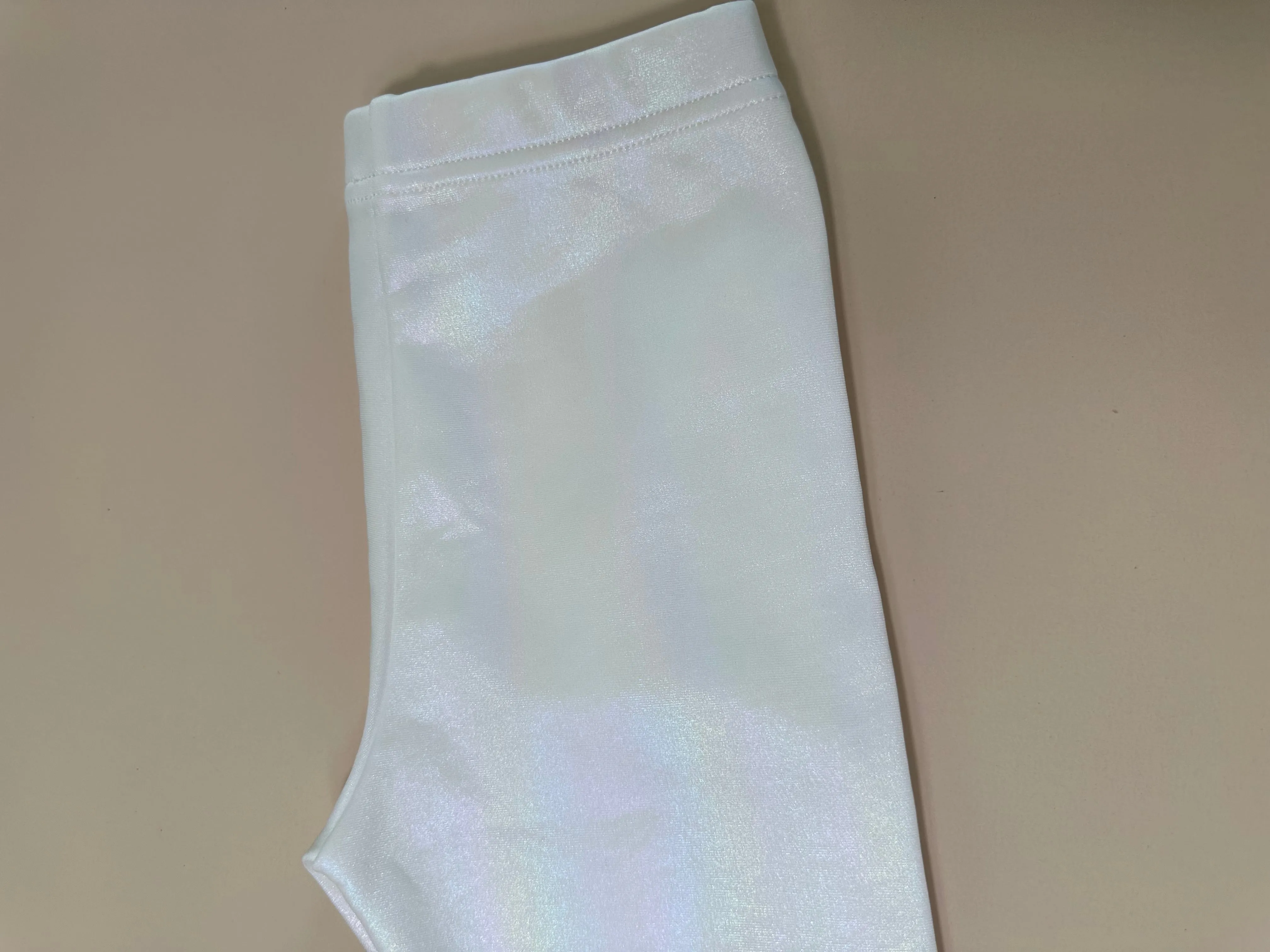 White Irridescent Shimmer Leggings