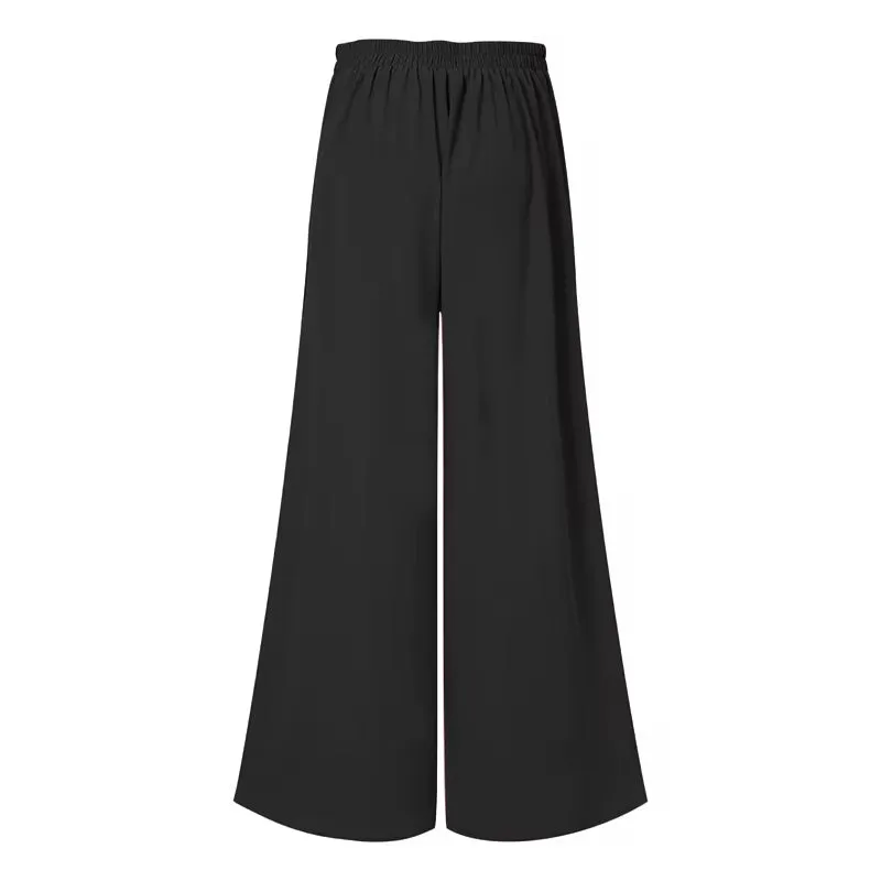 Women's Oversized Wide-Leg High Waist Trouser Pants