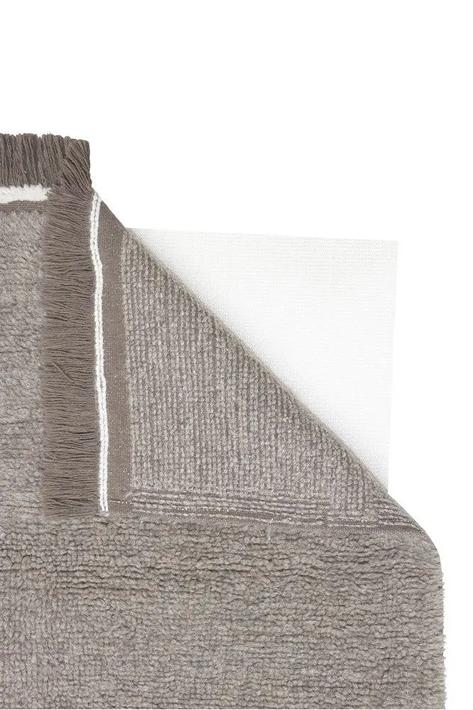 WOOL AREA RUG STEPPE GREY