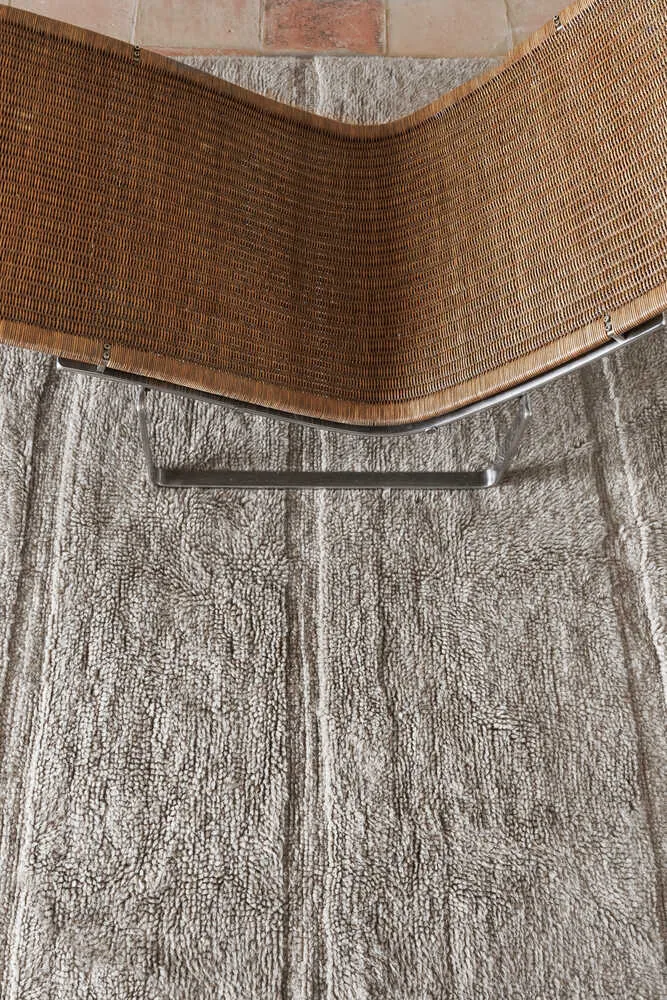 WOOL AREA RUG STEPPE GREY